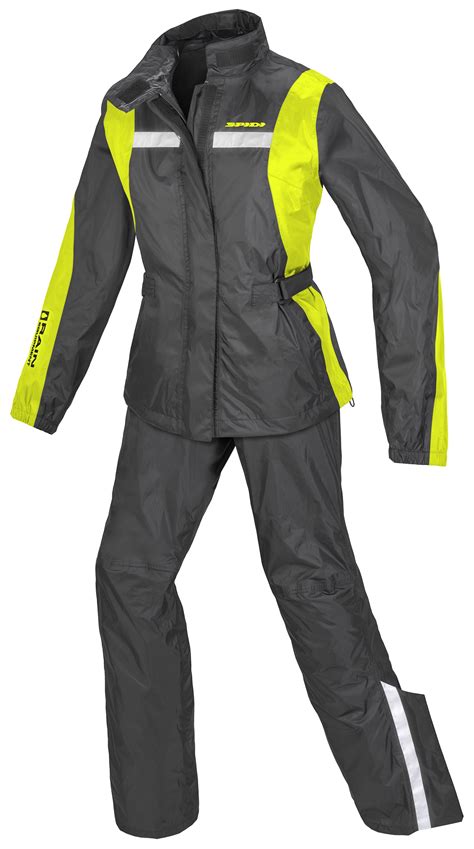Airon raindrops-W01-M Waterproof Motorcycle Rain Suit Sets Men's, Women's(Black, Set)