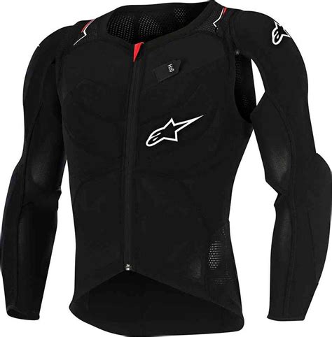 Alpinestars Men's Sequence Protection Motorcycle Jacket Long Sleeve, Black/White/Red, XL