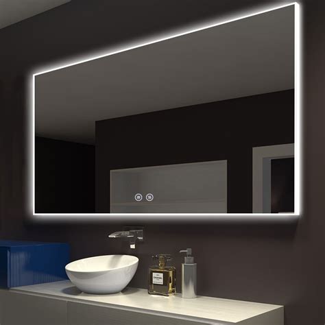 Exclusive Discount 60% Price BHBL 55 x 36 in Horizontal Dimmable LED Bathroom Mirror with Bluetooth, Anti-Fog, Vertical & Horizontal Mount (N031-5536-TX)