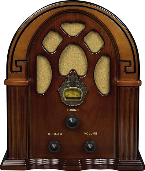 Black Friday 🔥 Crosley CR31D-WA Companion Retro AM/FM Tabletop Radio with Bluetooth Receiver, Walnut
