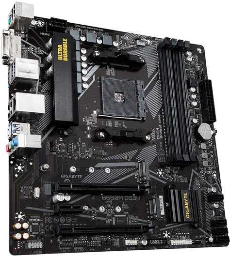 GIGABYTE B550M DS3H AC (AM4 AMD/B550/Micro ATX/Dual M.2/SATA 6Gb/s/USB 3.2 Gen 1/PCIe 4.0/HMDI/DVI/DDR4/Motherboard)