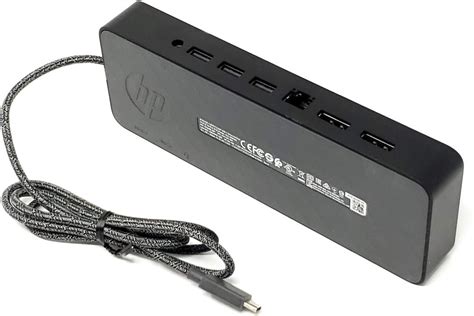 HP 1MK33UT#ABA USB-C Universal Docking Station for Chromebook 14 G4, EliteBook 1040 G4, ZBook Studio G3 Mobile Workstation & More, Black
