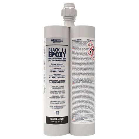 Best Cyber Deals 🔥 MG Chemicals 832HD-400ML Black 1:1 Epoxy Encapsulating and Potting Compound, 400 mL Dual Cartridge