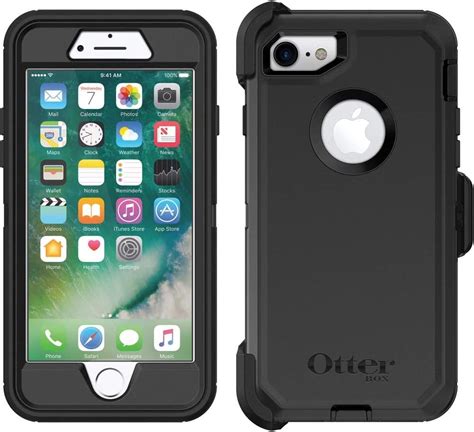 OTTERBOX DEFENDER SERIES Case for iPhone SE (2nd gen - 2020) - BLACK