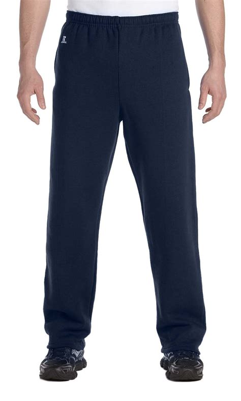 Russell Athletic Men's Dri-Power Fleece Open Bottom Sweatpants with Pockets, Cardinal, Small