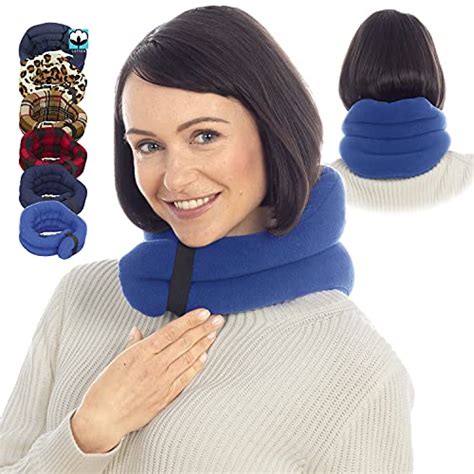 SunnyBay Pain Relief Microwavable Neck Wrap - Hands-Free Moist Heating Pad, Heated Neck Wrap & Pillow in One - Microwave Heating Pad for Neck & Shoulders (Buffalo)