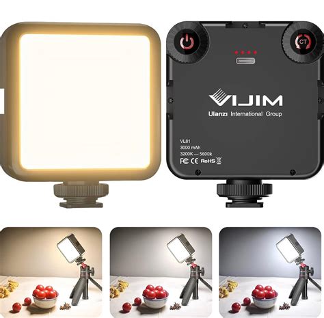 VIJIM Desk Video Key Light, LED Studio Photography Light, Dimmable Soft Light Panel,14.25" 3500K-6000K for Photo Studio YouTube Video Shooting/Video Conference Tiktok Live/Game Streaming/Interviews