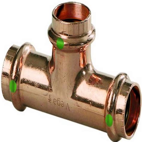 Product Deal Viega 77387 ProPress Zero Lead Copper Tee with 3/4-Inch P x P x P, 10-Pack