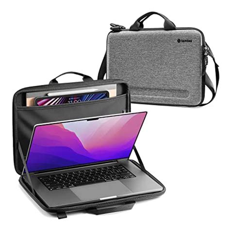 Best Seller tomtoc 11.6-13 Inch Slim Hard Case for 13-inch MacBook Air 2018-2021 M1/A2337 A2179, MacBook Pro 13 2016-2021 M1/A2338 A2251 A2289, Organized Shoulder Bag with Tablet Pocket for Up to 11 iPad Air/Pro