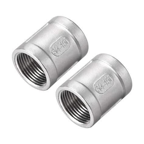 Super Brands uxcell Stainless Steel 304 Cast Pipe Fittings Coupling Fitting 1/8 X 1/8 G Female 2pcs